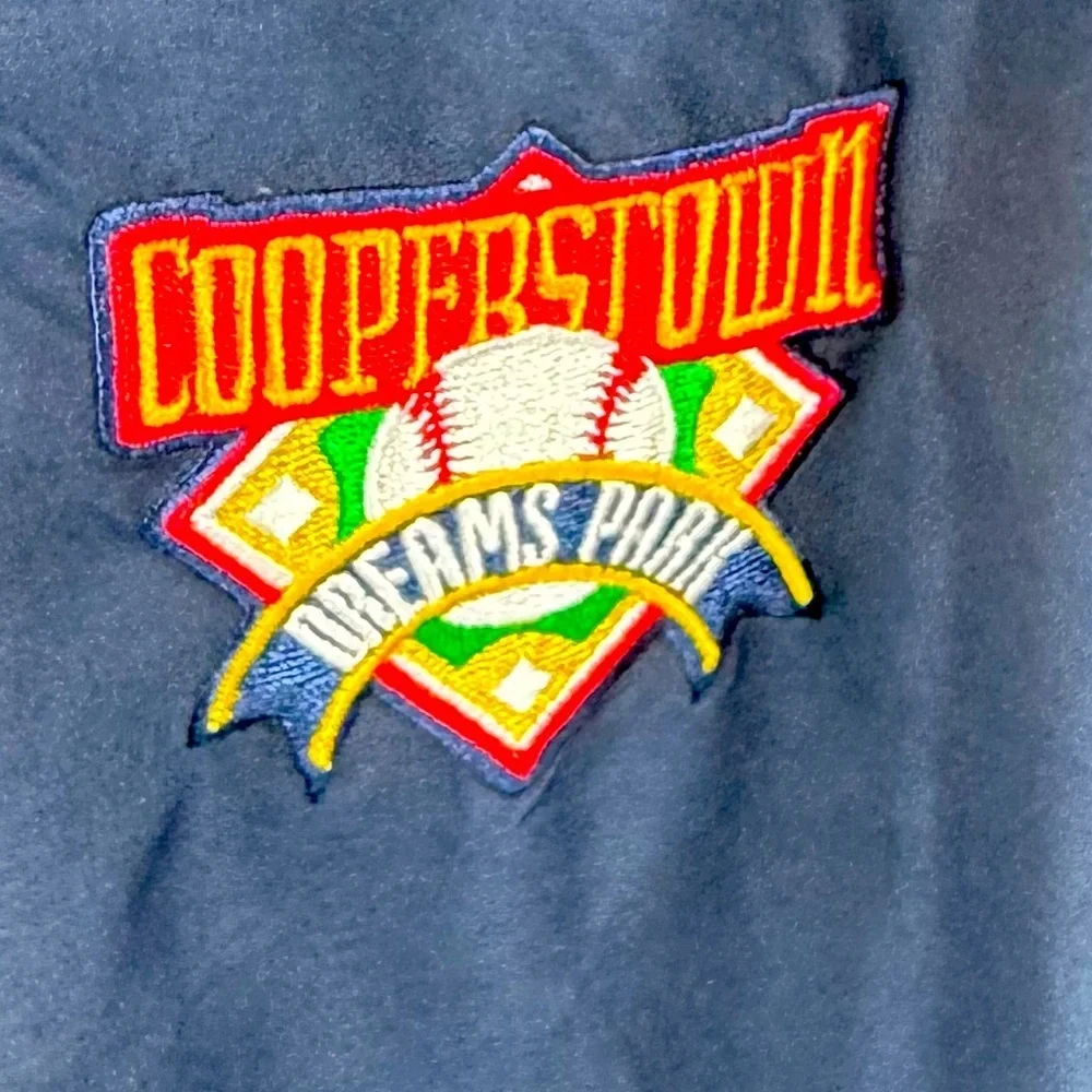 Cooperstown‎ Authentic Dream Park Navy and Red 1/4 Zip Windbreaker